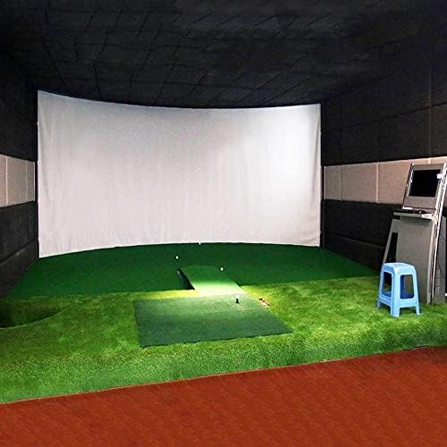 Проектор на екранот за голф топче симулатор на влијанието на проекцијата Екран затворен материјал за бела ткаенина за голф голф голф