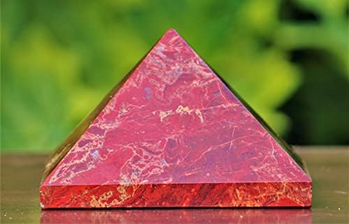 Полиран природен црвен Јаспер Кристал Метафизички камен врежан Египет пирамида Медитација Светиот Фенг Шуи Аура скапоцен камен