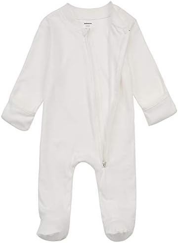 Ablexema бебешки нозе пижами со манжетни манжетни - Унисекс новороденче 2 начини на памук памучни нозе