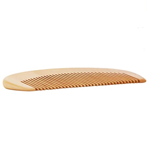 Genigw дрвена чешел мазна коса фризерска анти-статичка торба за стилизирање на чешел преносен дрвен чешел