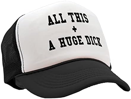 Компанија за капа на Нукем - сето ова + Огромна Д ** К - Гроздобер ретро стил Камиер капа капа