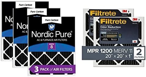 Нордиски Чист 12х12х1 МЕРВ 8 Плисиран Чист Јаглерод За Намалување На Мирисот На Наизменична Струја филтри за Воздух на Печката &засилувач;