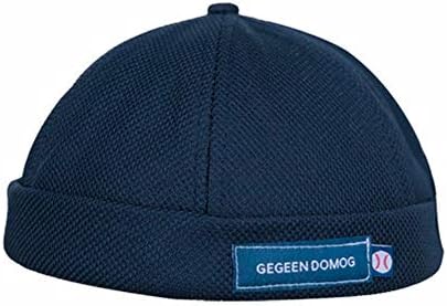 Gegeen Domog Men Docker Cap Caps Skullcap Beanless Beanie Retro Retaled Cuff Hat