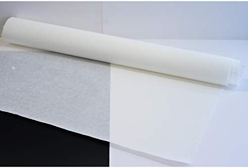 Рачно изработена црница Ханџи хартија pH неутрална киселина без еко-пријателски влакна текстура за корејско народно сликарство мин-хва бела 75 см x 1,42м 1-зак 30гсм [3 ли