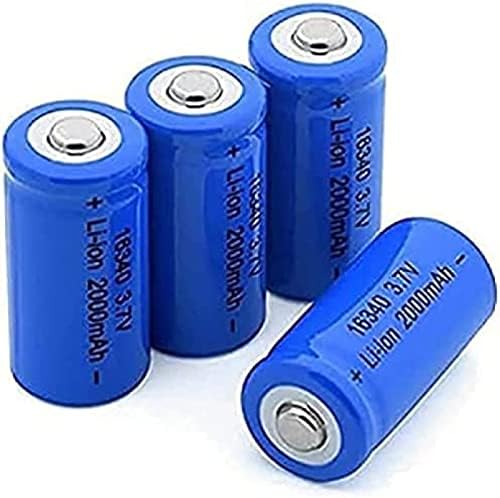 ИЛОЈ Lit Литиумски Батерии Литиумска Батерија 3.7 V 2000Mah 16340 Литиум-ЈОНСКА Батерија На Полнење За Cr123A Cr17345 K123A Vl123A Dl123A 5018Lc, 4 Парчиња
