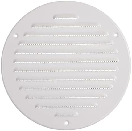 Системи за вентилатори 6 '' инч - бел - метален отвор за отвор - тркалезен снофит воздушен отвор за проветрување - капакот на решетката - вграден екран на инсекти - HVAC от