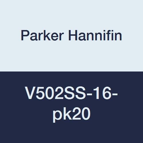 Паркер ХАНИФИН V502SS-16-Pk20 Индустриски Топката Вентил Печат, Панел Монтирање, 1 Женски npt x 1 Женски NPT, Нерѓосувачки Челик