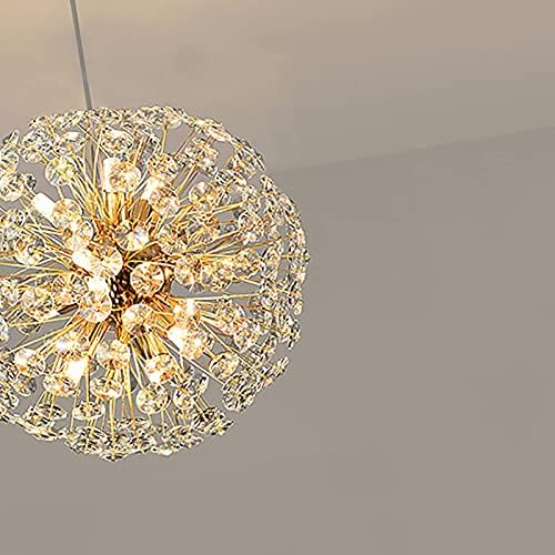 Ataay лустери, лустери за кристали на глобус, G9 Round Orb Crystal Dulight, прилагодливи модерни тавански светла тела за дневна соба трпезарија