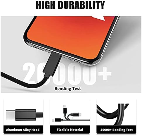 Замена 18W USB C PD Брз wallиден полнач за Samsung Galaxy Z Flip 4, Z Flip 3, Z Fold 4, Z Fold 3, Z Fold 2 5G телефон, со адаптер за