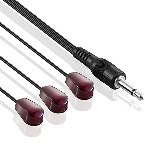 IR инфрацрвен Emitter Extender Cable Extension Triple Head3 Eye 3,5 mm Jackек инфрацрвен црвен предавател Blaster Blink Eye Wire Wire Wire
