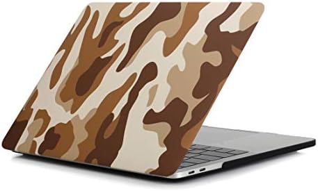 Торби за мобилни телефони Хаијун, кафеава маскирна шема лаптоп вода декорации компјутер заштитен случај за MacBook Pro 13.3