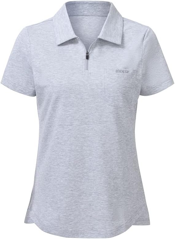 Облека за женски маици со кратки ракави за голф Брзи суви атлетски кошули тениски спортски врвови со џеб нагоре