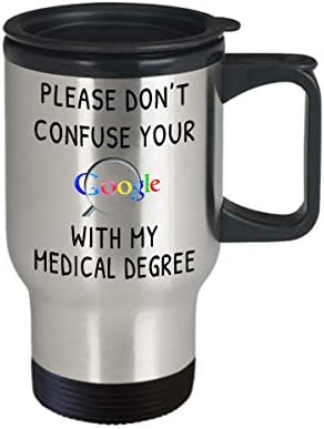 Ве молиме, Не Мешајте Го Вашето Пребарување На Google Со Мојот Медицински Степен - Смешен Подарок За Кригла За Доктор Медицинска Сестра Кригла