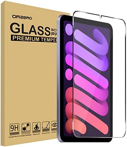 Заштитник на екранот Орзеро хартија компатибилен за iPad mini 6 8.3 инчи 2021, калено стакло анти-сјај како цртање чувство 9H анти-крик
