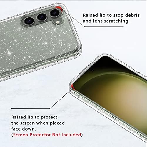 Lamcase За Samsung Galaxy S23 Случај 6,1 Инчи, [со 2 парчиња Калено Стакло Заштитник на Екранот+2 парчиња Заштитник На Објективот