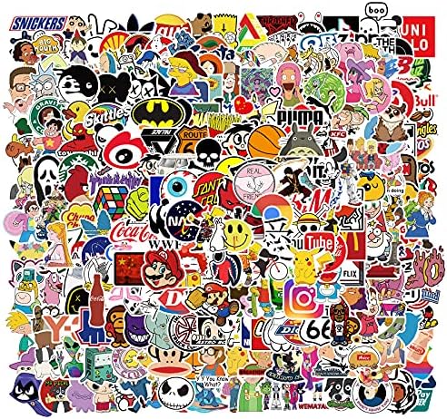 302 ПАРЧИЊА Налепници за Цртани филмови од 90 тите Водоотпорни Налепници За Деца Тинејџери Возрасни Симпатични Налепници За Аниме Пакет