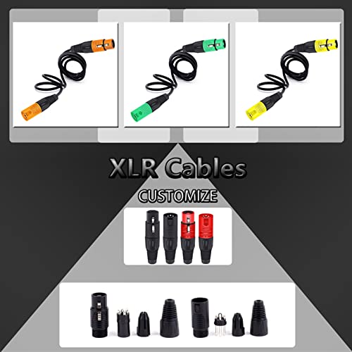 3pin x l r Wire Connector Meal/Femaleенски приклучок Пластичен школка микрофон звучник XLR Jack 6 Colors 1 парчиња