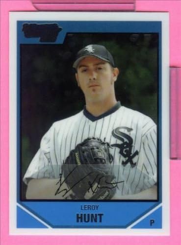 3 2007 Bowman Draft ги избира изгледите Лерој Хант Вајт Сокс Дебитант Бејзбол картички