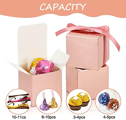 Беишида Мала Божиќна Кутија За Лекување Розово Злато Масовна Забава Фаворизира Кутија За Подароци Свадбена Услуга Бонбони Добра Кутија Со