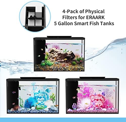 Комплет За аквариум 5арк 5 Литри бета Резервоар за риби самочистење, Паметен Аквариум Кој Поддржува Bluetooth, Мал Резервоар За Риби