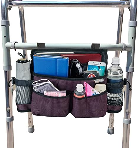 Висока Мобилност На Патиштата Торба За Инвалидска Количка, Торбичка За Организатор На Шетач и Помош За Скутер Со Држачи за Шишиња