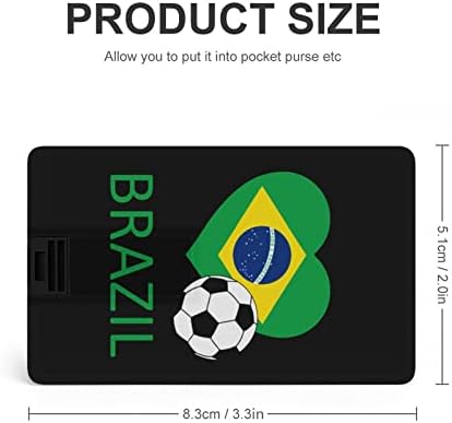 Љубов Бразил ФУДБАЛ USB Диск Кредитна Картичка ДИЗАЈН USB Флеш Диск U Диск Палецот Диск 64G