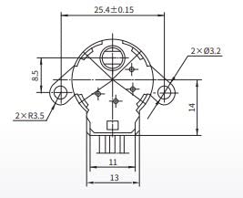 Stepper Motor Чекор 12 VDC агол 7,5 ° Unipolarity 1-2 фаза