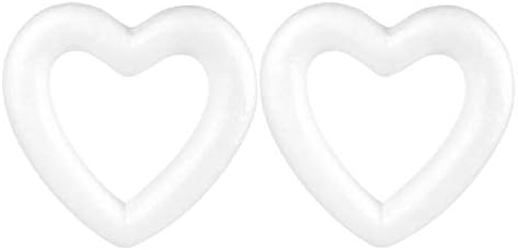 Јотијар срцев пена венец Диј полистиренски венец форми шупливо heartубовно срце стиропома забава цветен прстен од пена за декорација