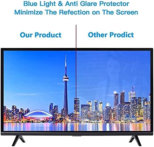 Заштитник на телевизискиот екран на Kelounis LCD Anti Blue/Anti Glare, ултра-чист анти-гребење на екранот за заштита на екранот, ослободете го заморот на очите, за затворено и на о?