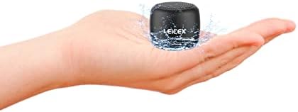 Leicex Mini Bluetooth звучник, мал мал звучник со IPX7 водоотпорни преносни звучници за туш, патување, соба, автомобил