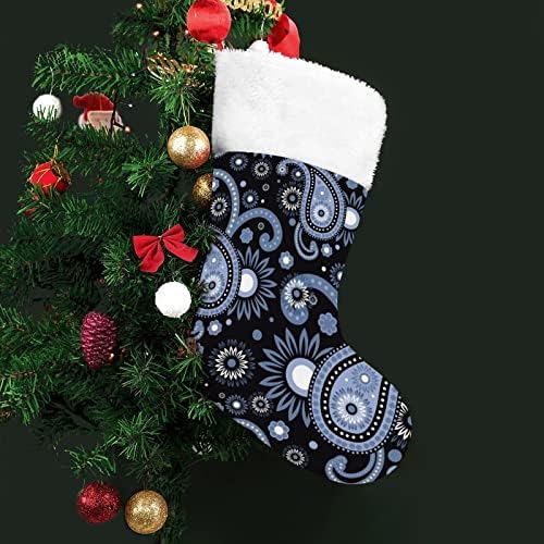 Serenity Paisley Божиќно порибување Божиќни чорапи торбичка куќа семејство Божиќ декор