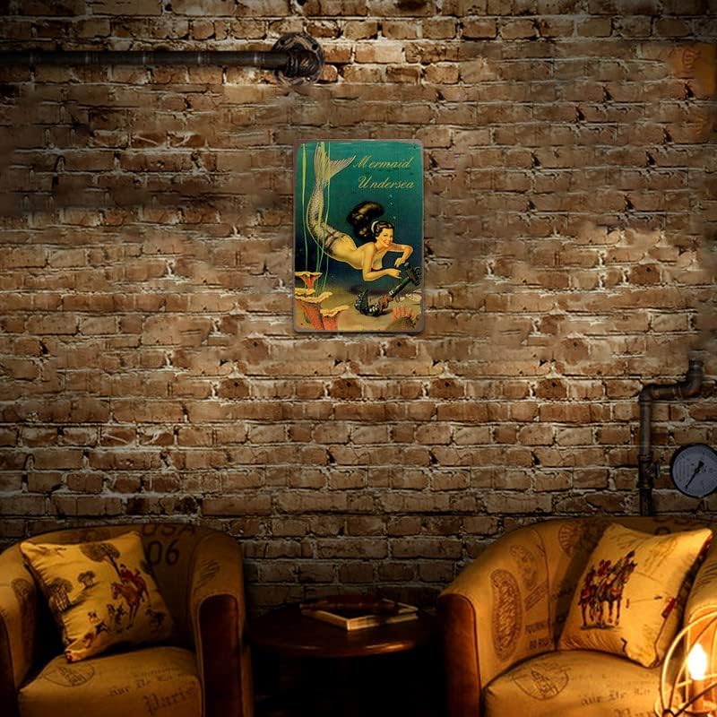 Сликарство со железен лист со сирена, европски и американски ретро стил, кафе, бар, декоративно сликарство на КТВ, дневна соба, дом и бања