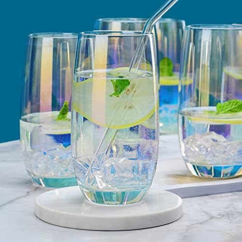 Сет од 6-Кристални Чаши За Вода - Стаклени Чаши За Вода, Сок, Пијалок, Мохито - 15 Мл
