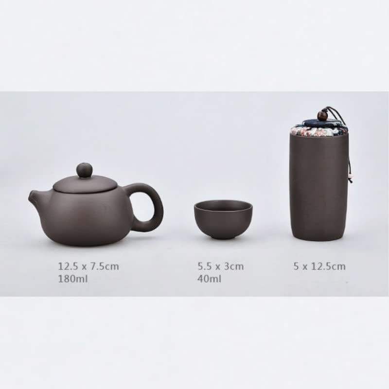UXZDX Креативно патување Преносен чајник за чајни автомобили Отворено чај тенџере Гаиван Постави пријателе за подароци за подароци