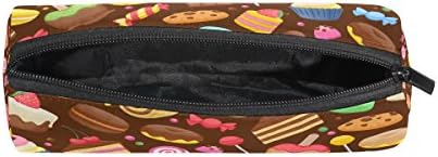 U живот среќен роденден симпатична цртана филм бонбони десерт чоколадо торта пенкало за моливче за торби торба торбичка чанта козметички