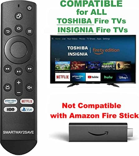 NS-RCFNA-19 замена IR далечински управувач за сите изданија на Toshiba Fire TV и сите изданија на оган ТВ-нема гласовна функција.