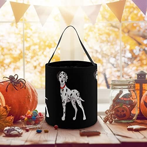 Смешно Смешно, симпатично далмајанско куче симпатична корпи за бонбони, ткаенини за подароци, торбички торбички или третираат чанти за