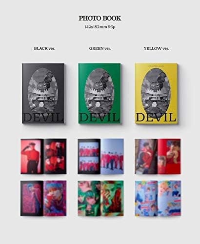 Oneus Devil 1 -ви албум Случајно вер. ЦД+96P Photobook+16P Текстови Книга+2P Photocard+текстови+запечатени скриени картички