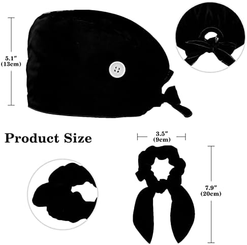 Работни капачиња со копче и џемпери, прилагодливи работни капи со лак за коса за жени, мачка, мачка