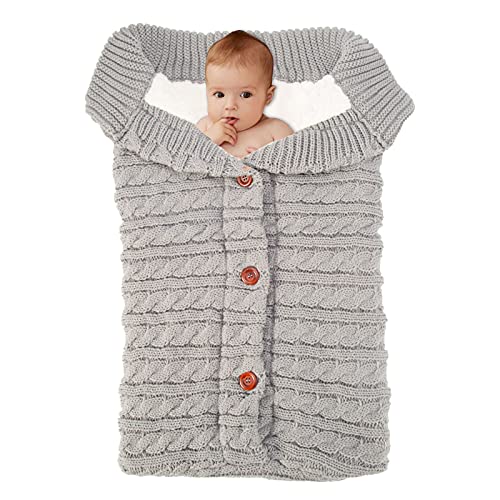 Новороденче ќебето за бебиња, бебе деца, плетено меко топло руно ќебе, шетач за вреќи за спиење, унисекс, унисекс, обвивка за момчиња