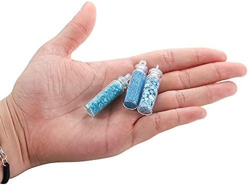 12 шишиња/Поставете шарен прашок за нокти во прав УВ епоксидна смола Пополнување за DIY накит што ги прави материјалите за ноктите