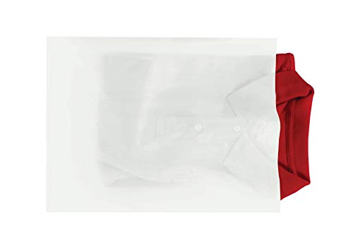 Aviditi 12 x 15 рамни отворени бели пластични поли поли со партии за забави, подароци, делови, складирање, пакување и многу повеќе, 2 мил