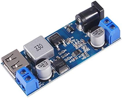 ACEIRMC 2PCS BUCK CONVERTER 12V до 5V 5A USB регулатор на напон DC 9V-36V чекор надолу до DC 5V-5.3V 5.2V 3,5-6A модул за напојување