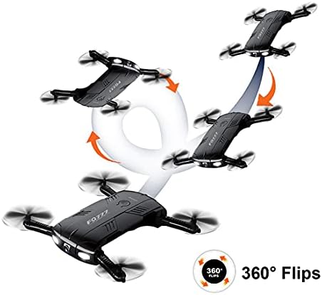 Xiaokeke беспилотни летала со 720p HD камера за возрасни, преклоплив дрон со 1 батерии, квадкоптер со носење кутија за почетници-безделен