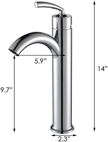 Елита 882002C Chrome Finish Modern Design Modern Enth Lever Basin Sink Faucet
