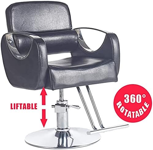 Салон стол хидрауличен стол за бизнис или дом, бербер стол, стол за стилисти за коса, стол за лифт 45-55 см, опрема за хидрауличен салон, погодна