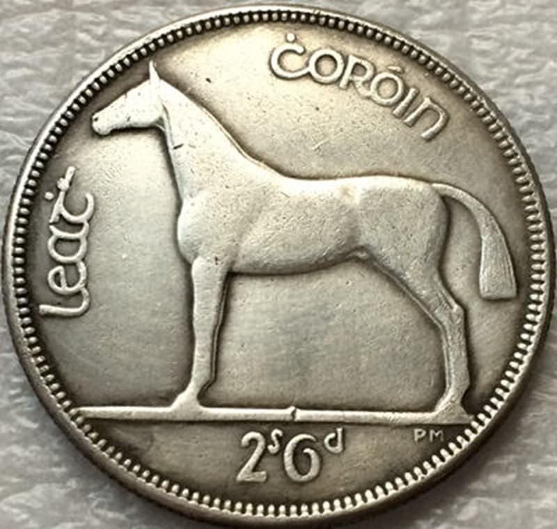 1937 Ирски Монети Бакар Сребрени Антички Монети Монети Занаети Колекција Може Да Удар