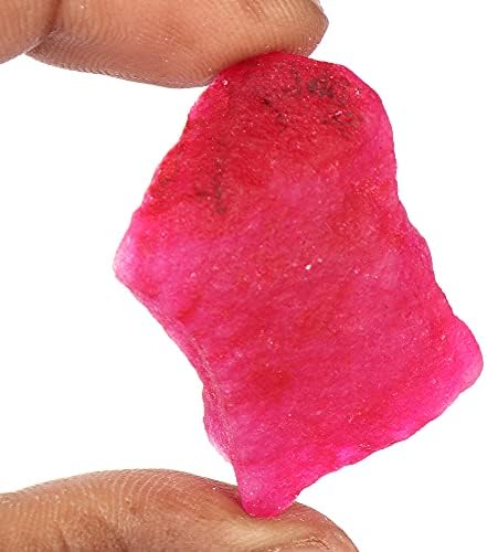 105 КТ. Природни суровини груби црвени рубини мониста груба карпа кристал лабава скапоцен камен за накит што прави ГА-27