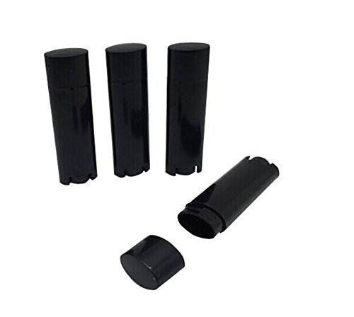 Topwel 4,5g црна празна пластична овална цевка за мелки за усни