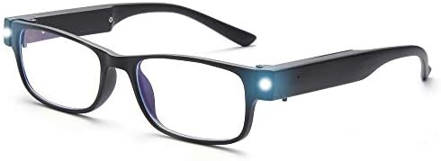 Очила за Читање оушиун Со Читачи НА ЛЕД Светло Сина Светлина Што Ги Блокира Очилата Против Напрегање На Очите Осветлени Ноќно Време